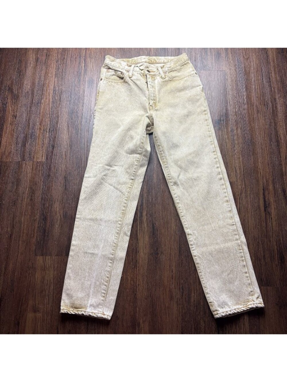 Vintage Edwin American Slim Jeans Mens 32x31 100% Cotton Beige Made In Japan